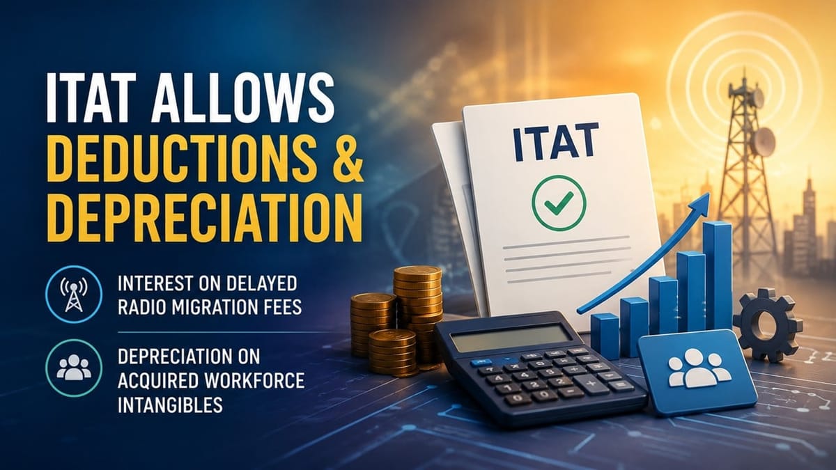 ITAT Allows Deduction of Interest on Delayed Radio Migration Fees, Grants Depreciation on Acquired Workforce Intangibles