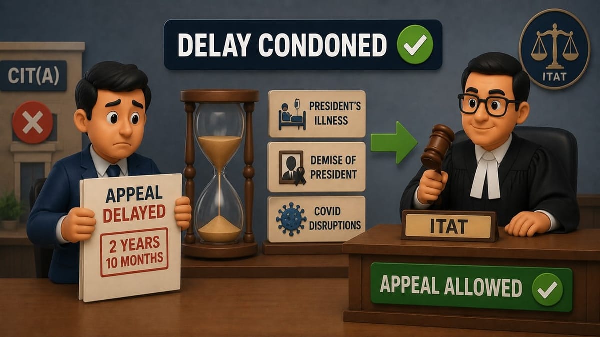 ITAT Condones Nearly 3-Year Delay Caused by President’s Illness, Demise and COVID Disruptions