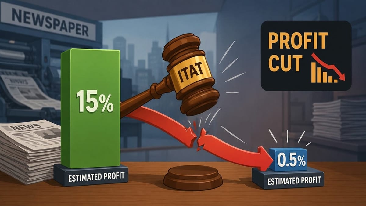 ITAT Cuts Estimated Profit from 15% to 0.5% in Newspaper Publishing Business