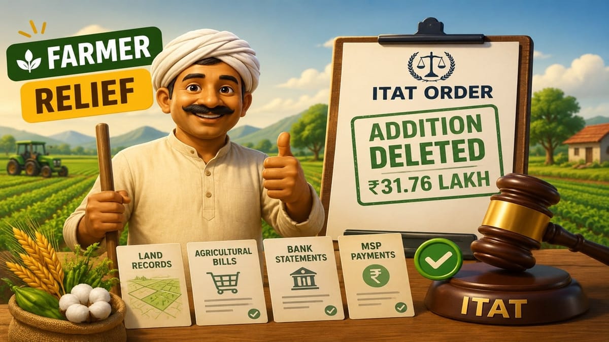 ITAT Deletes Rs 31.76 Lakh Section 69A Addition, Accepts Farmer’s Agricultural Income Claim