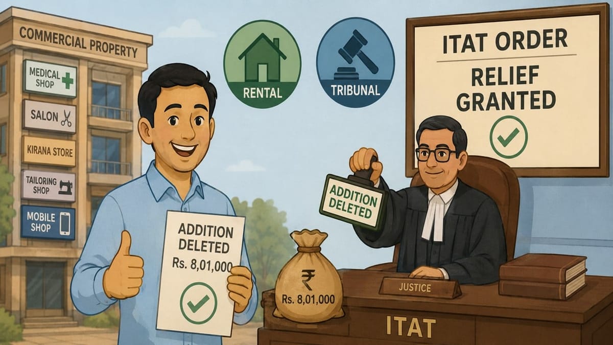 ITAT Deletes Rs 8.01 Lakh Addition on Cash Deposits, Accepts Rental Income Explanation