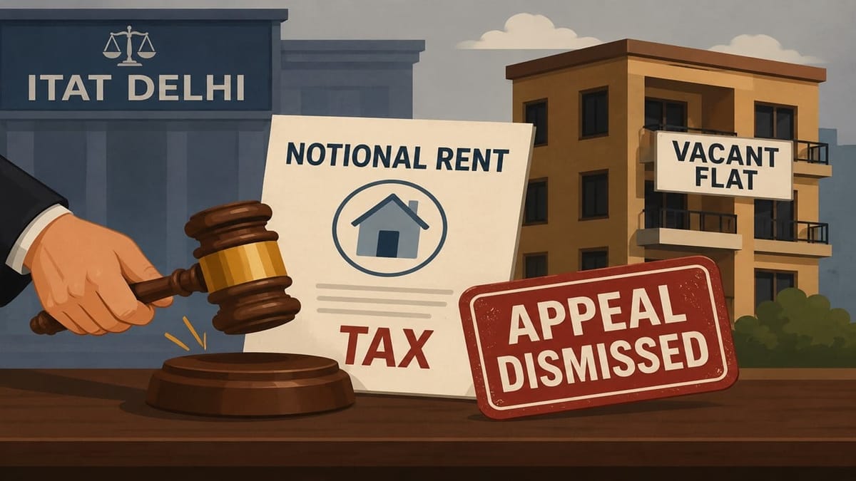 ITAT Delhi Upholds Tax on Notional Rent from Vacant Flat: Dismisses Assessee’s Appeal