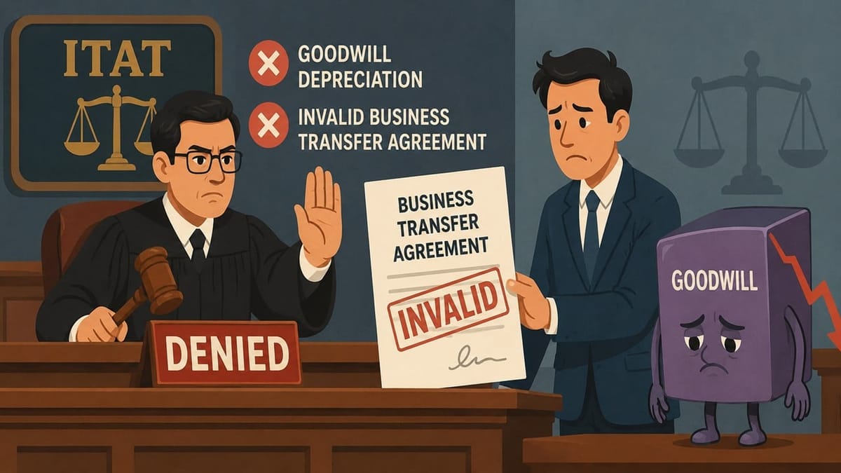 ITAT Denies Goodwill Depreciation Based on Invalid Business Transfer Agreement