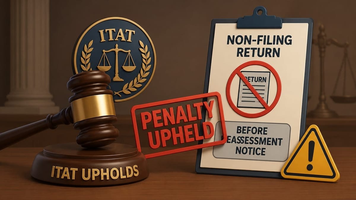 ITAT Upholds Penalty for Non-Filing Return Before Reassessment Notice