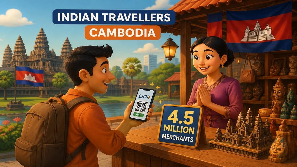 Indian Travellers Can Now Pay at 4.5 Million Merchants in Cambodia