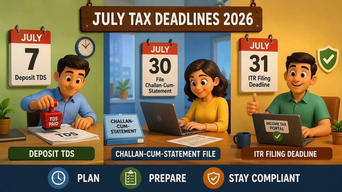 July Tax Deadlines 2026: Three Important Dates You Should Not Miss