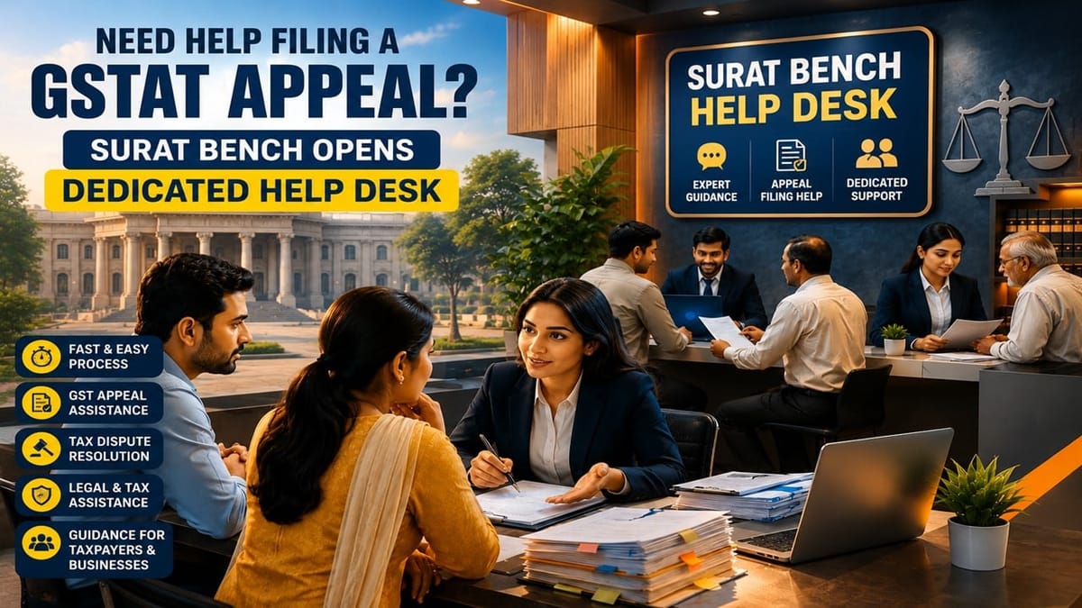 Need Help Filing a GSTAT Appeal? Surat Bench Opens Dedicated Help Desk