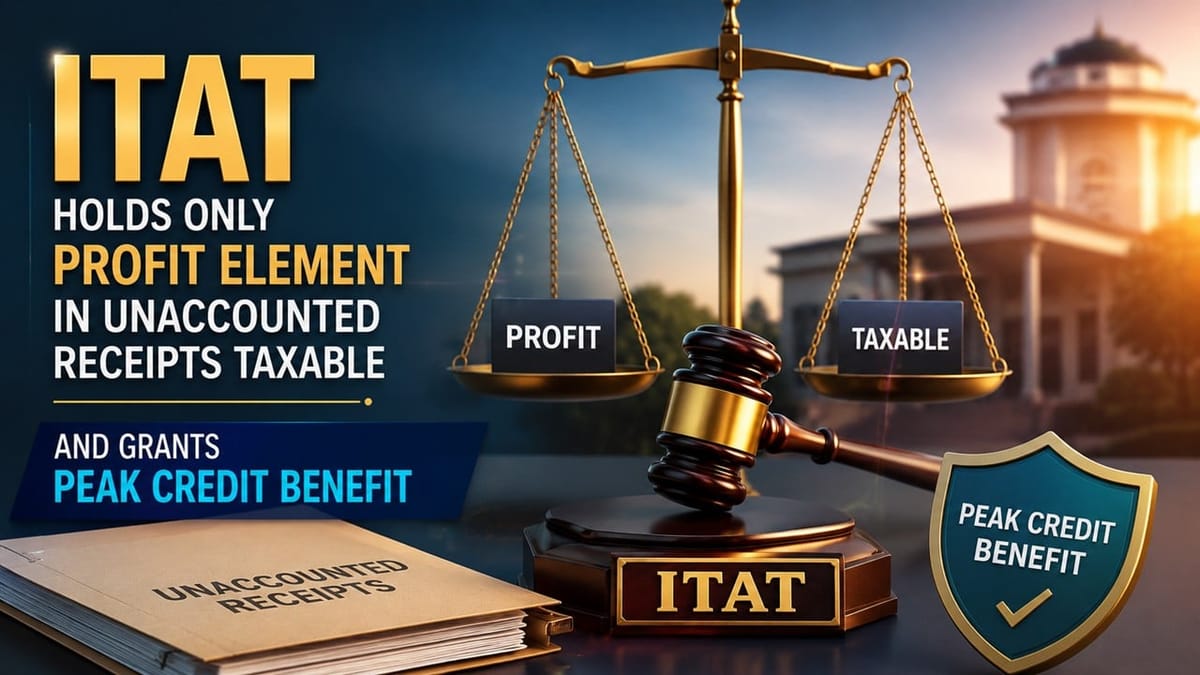 Pune ITAT Restricts Taxation of Unrecorded Real Estate Receipts