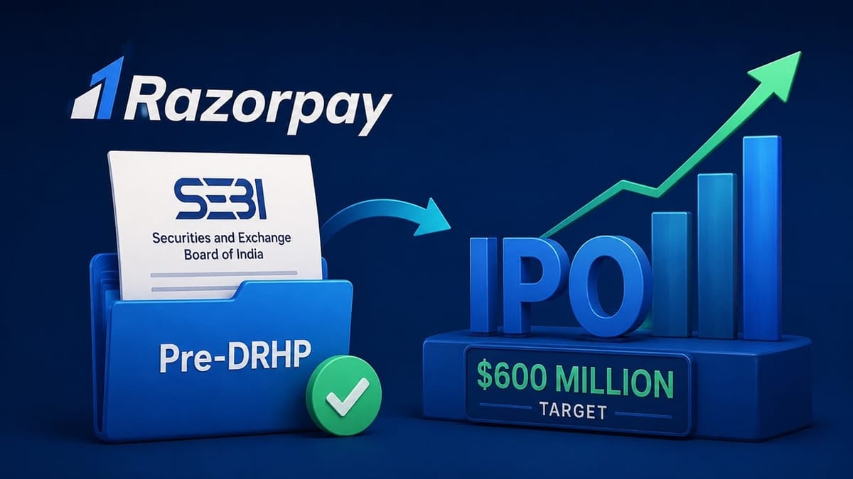 Razorpay Files Pre-DRHP with SEBI, Targets $600 Million IPO