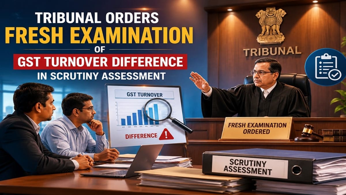 Consultancy Professional Faced Income Tax Addition Over GST Turnover Mismatch; ITAT Orders Fresh Review, Noting Rental Income might be Mistaken as Professional Receipts
