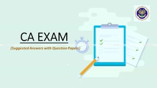 CA Final Question Papers and Suggested Answers of last 10 Attempts