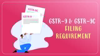 1.GSTR-9 and GSTR-9C Filing requirement Waived for Taxpayers with 2 crore and 5 crore Turnover