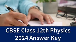 CBSE Class 12 Physics Answer Key 2024: Check CBSE Class 12 Physics All Answers with Explanations