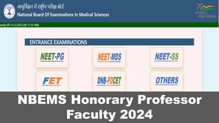 NBEMS Honorary Professor Faculty 2024: Grant of Faculty Title (Honorary Professor) by NBEMS; Application Closes Tomorrow