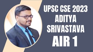 UPSC CSE 2023 Topper Journey: UPSC Topper AIR 1 Aditya Srivastava, Lets Know About His Inspiring Journey