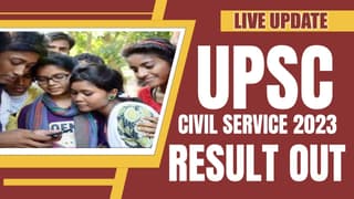 UPSC CSE Result 2023 (Out): Civil Services Final result Out, Aditya Srivastava AIR 1, Check Result at upsc.gov.in