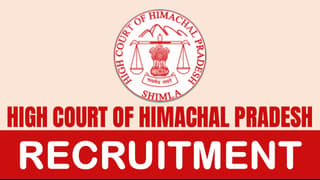 High Court of Himachal Pradesh Recruitment 2024, Monthly Salary Up to 122700, Check Other Details Here