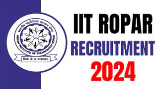 IIT Ropar Recruitment 2024: Check Post Stipend Qualification and Application Procedure
