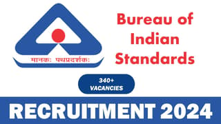 Bureau of Indian Standards Recruitment 2024: Notification Out for 345 Vacancies; Registration Open on 9th Sept