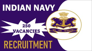 Indian Navy Recruitment 2024: Notification out for 250 Vacancies, Registration Open on 14 Sept