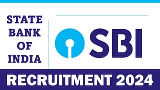 SBI Recruitment 2024: Notification Out for Special Cadre Officer, Apply Online