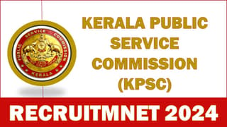 Kerala Public Service Commission Recruitment 2024: Monthly Salary Up To 87000, Apply Fast