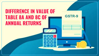 GSTN issued Advisory on Difference in Value of Table 8A and 8C of Annual Returns FY 23-24