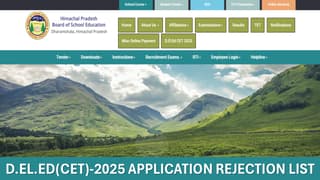 HPBOSE Releases Application Rejection List for D.El.Ed(CET)-2025, Check Your Application Status