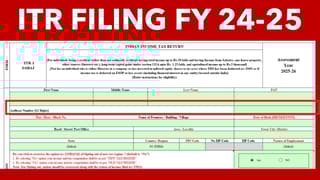 ITR cannot be filed for FY 24-25 if you do not have Aadhaar Number