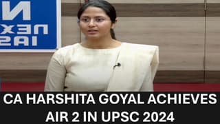 Ledgers to LBSNAA: CA Harshita Goyal Achieves AIR 2 in UPSC 2024, Becomes a National Inspiration