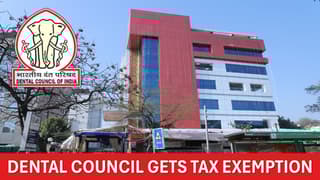 Dental Council of India Notified for Income Tax Exemption u/s 10(46A)