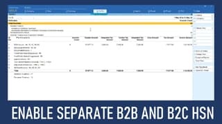 How to Enable Separate B2B and B2C HSN in Tally for GST Return Filing