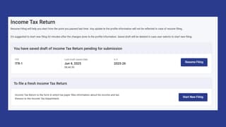 Income Tax Breaking: ITR Forms 1 and 4 now enabled in Online mode