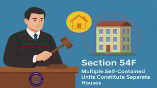 ITAT disallows Section 54F claim: Multiple Self-Contained Units Constitute Separate Houses