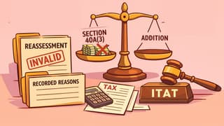 Reassessment Invalid Where No Addition Made on Recorded Reasons; Section 40A(3) Addition Unsustainable