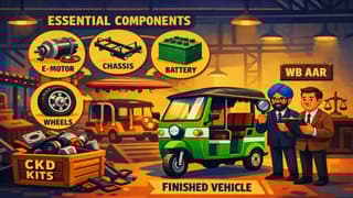 CKD Supply of E-Rickshaw Can Be Treated as Finished Vehicle If Essential Components Are Present: WB AAR