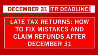 December 31 Deadline Passed? Options for Correcting Your Tax Return