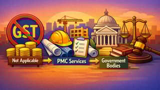 GST Not Applicable on Centage Charges Collected for PMC Services to Government Bodies