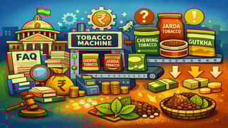 Government Releases FAQ on Machine-Based Levy for Chewing Tobacco, Jarda Scented Tobacco, and Gutkha