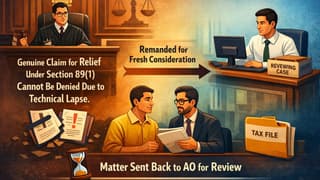 Form 10E Filed, Yet Relief Denied: Section 89(1) Relief Denial Case on Technical Ground Remanded to AO