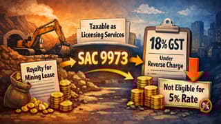 AAR Rejects Concessional GST Rate on Mining Lease Services; Upholds 18% GST on Mineral Extraction Royalty