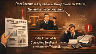 ITR Is Sufficient Proof of Income: HC Enhances Motor Accident Compensation After ITR Was Ignored