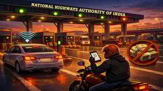 India to Go Cashless at National Highway Tolls: FASTag and UPI Only from April 1st