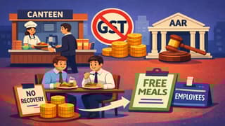 No GST on Canteen Services if Amount Not Recovered from Employees: AAR