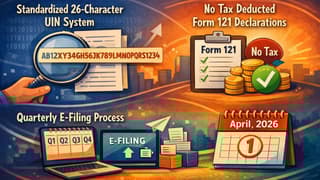 CBDT Mandates Structured UIN System for Form 121 (Earlier Form 15G & 15H) Declarations: Effective April 01, 2026