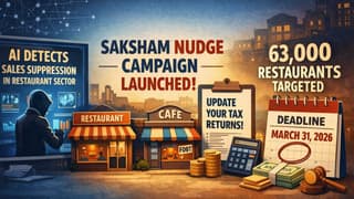 CBDT Urges 63,000 Restaurants to Update Returns Before March 31 under ‘Saksham NUDGE’ Campaign