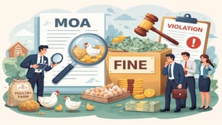 Company Fined for Not Mentioning Its Integrated Poultry Farming Business Activities in MOA