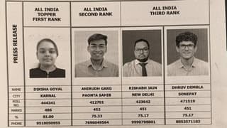 ICAI CA Final January 2026 Toppers: Diskha Goyal Achieves AIR 1 With 81%