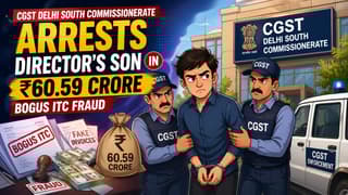 CGST Delhi South Commissionerate Arrests Director’s Son in Rs 60.59 Crore Bogus ITC Fraud