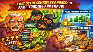 Elderly Person Cheated Out of Rs 2.7 Crore Through a WhatsApp Group, Victim Made Through Fake Trading App